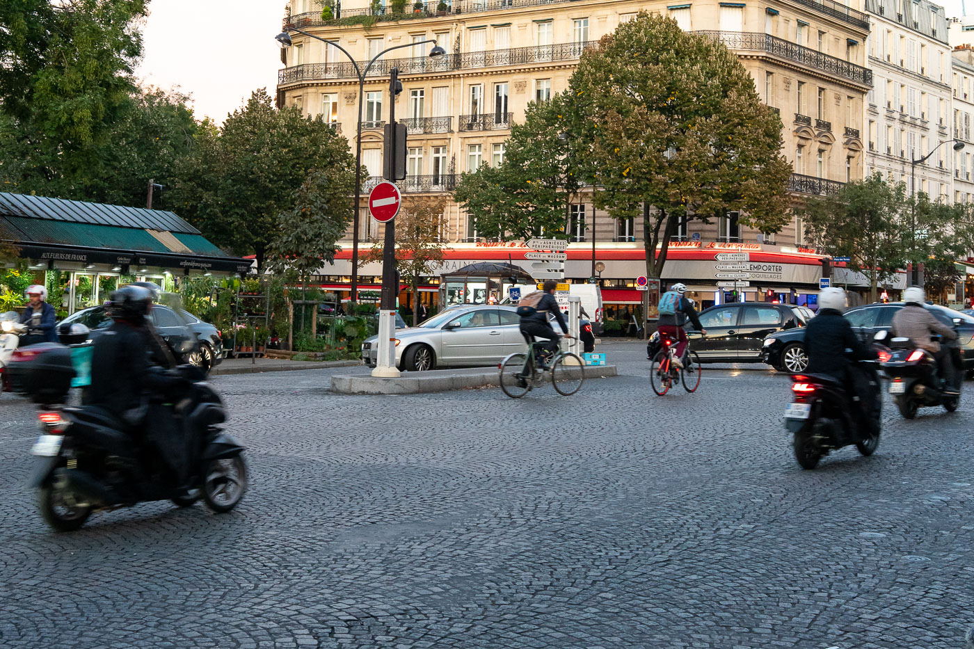 Evening Traffic at Place de l Alma Paris