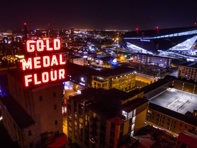 Gold Medal Flour and US Bank Stadium, Minneapolis