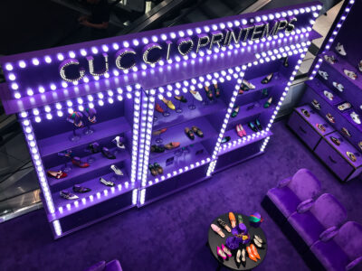 Gucci Pop-Up Footwear Display at Printemps, Paris