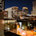 Marquette Ave in Downtown Minneapolis at night