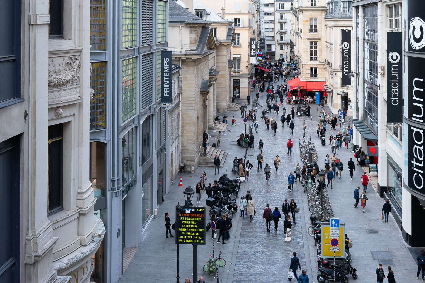 Rue de Caumartin in Paris France