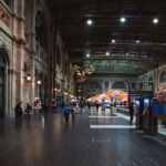 Inside Zürich Hauptbahnhof in Zurich, Switzerland.