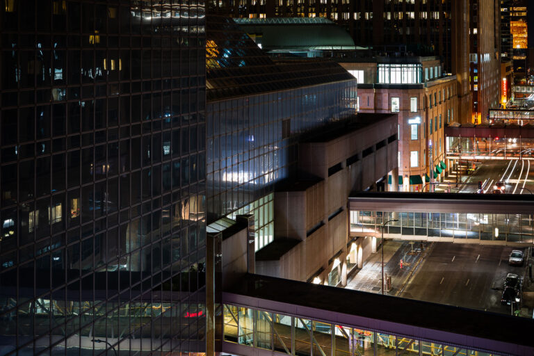 Minneapolis Skyways Looking Towards Nicollet 3 The Minneapolis Skyways while looking towards Nicollet Avenue in Downtown Minneapolis.
