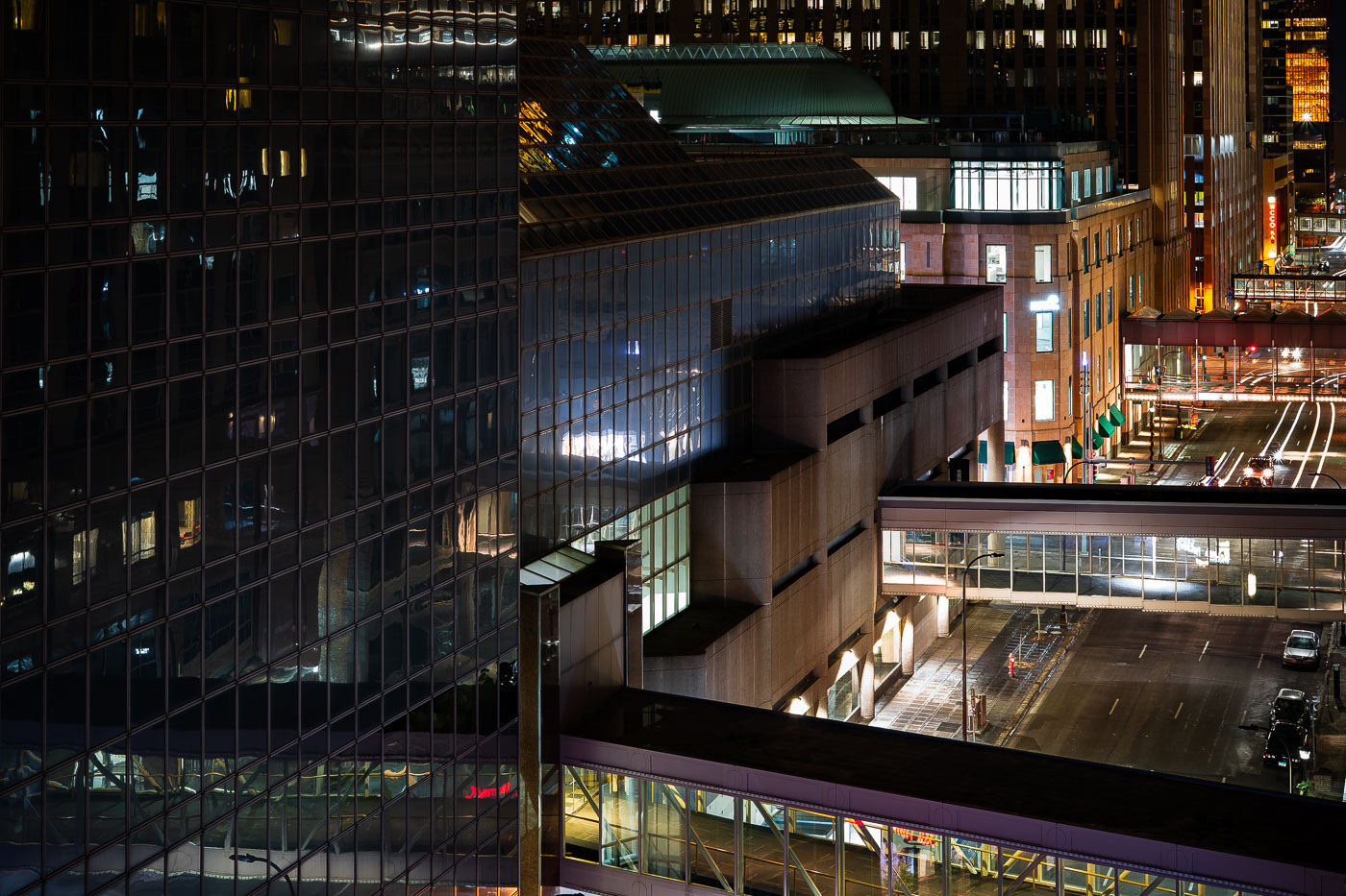 Minneapolis Skyways Looking Towards Nicollet