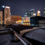 Downtown Minneapolis as seen from the roof of Century Plaza. Now home to the Minneapolice Police 1st precinct.