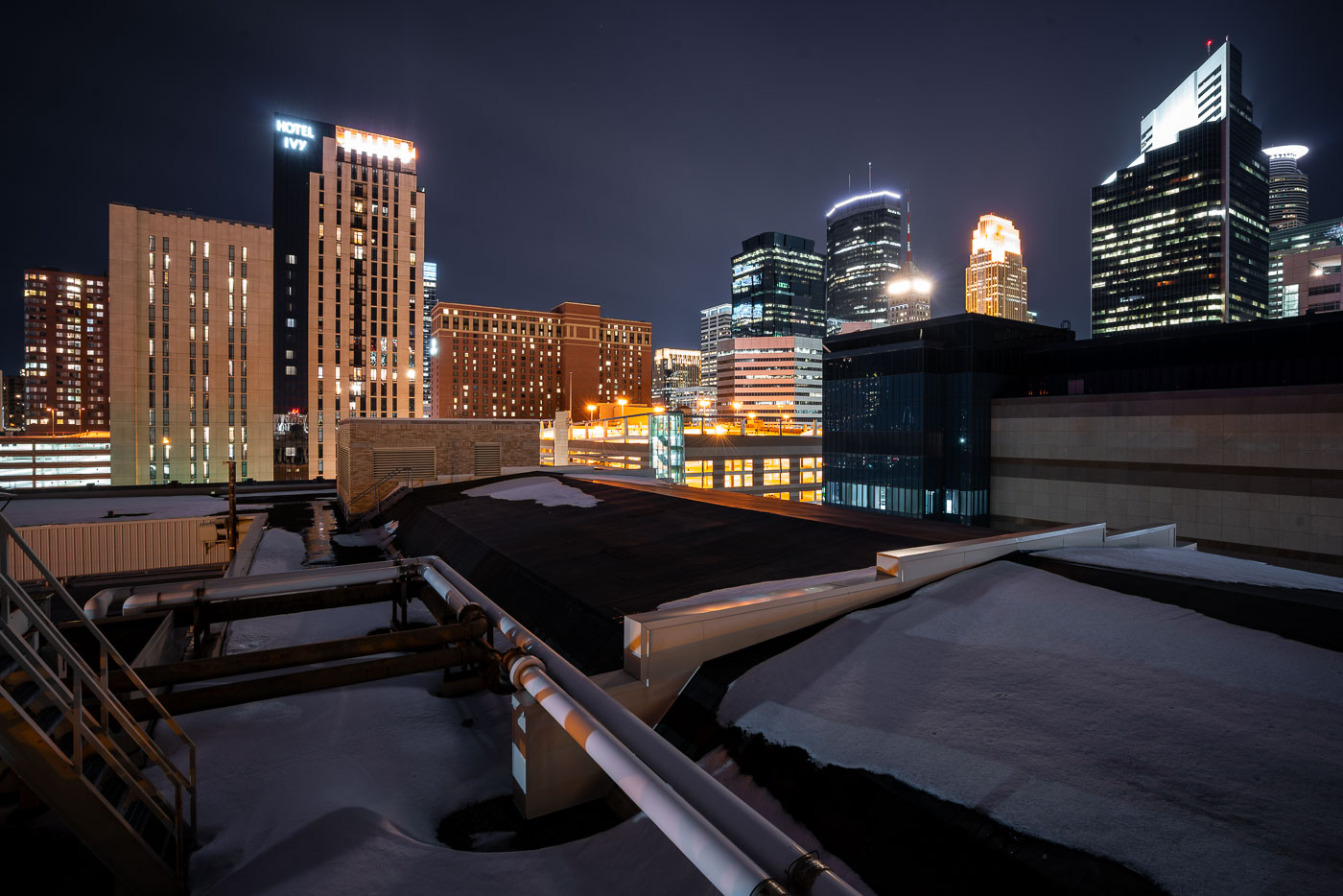 Downtown Minneapolis as seen from Century Plaza roof
