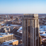 Hotel Ivy in downtown Minneapolis during winter.