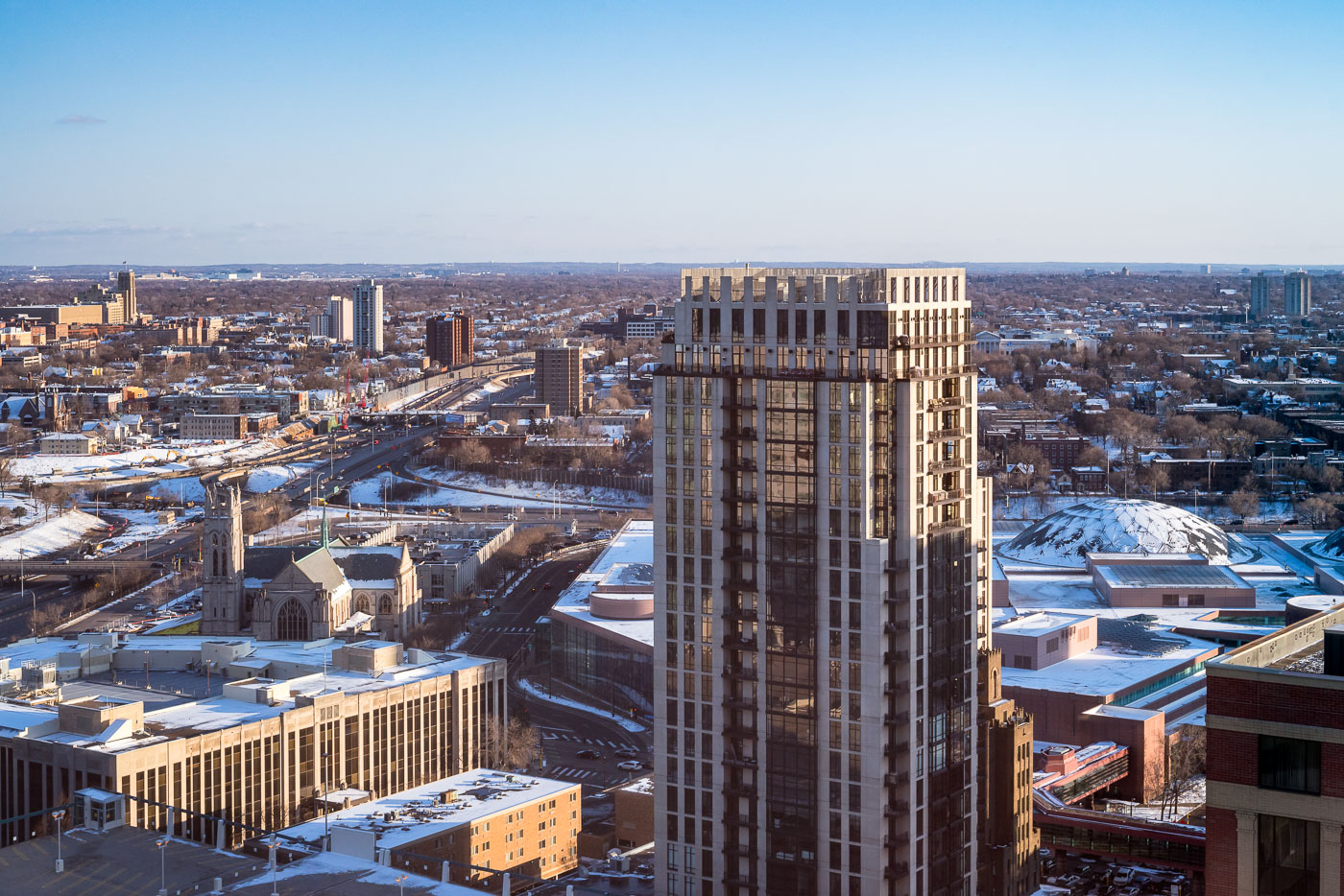 Hotel Ivy and new Minneapolis Police 3rd precinct