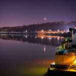 Patrick Gannaway docked on the Mississippi River in St. Paul, Minnesota.