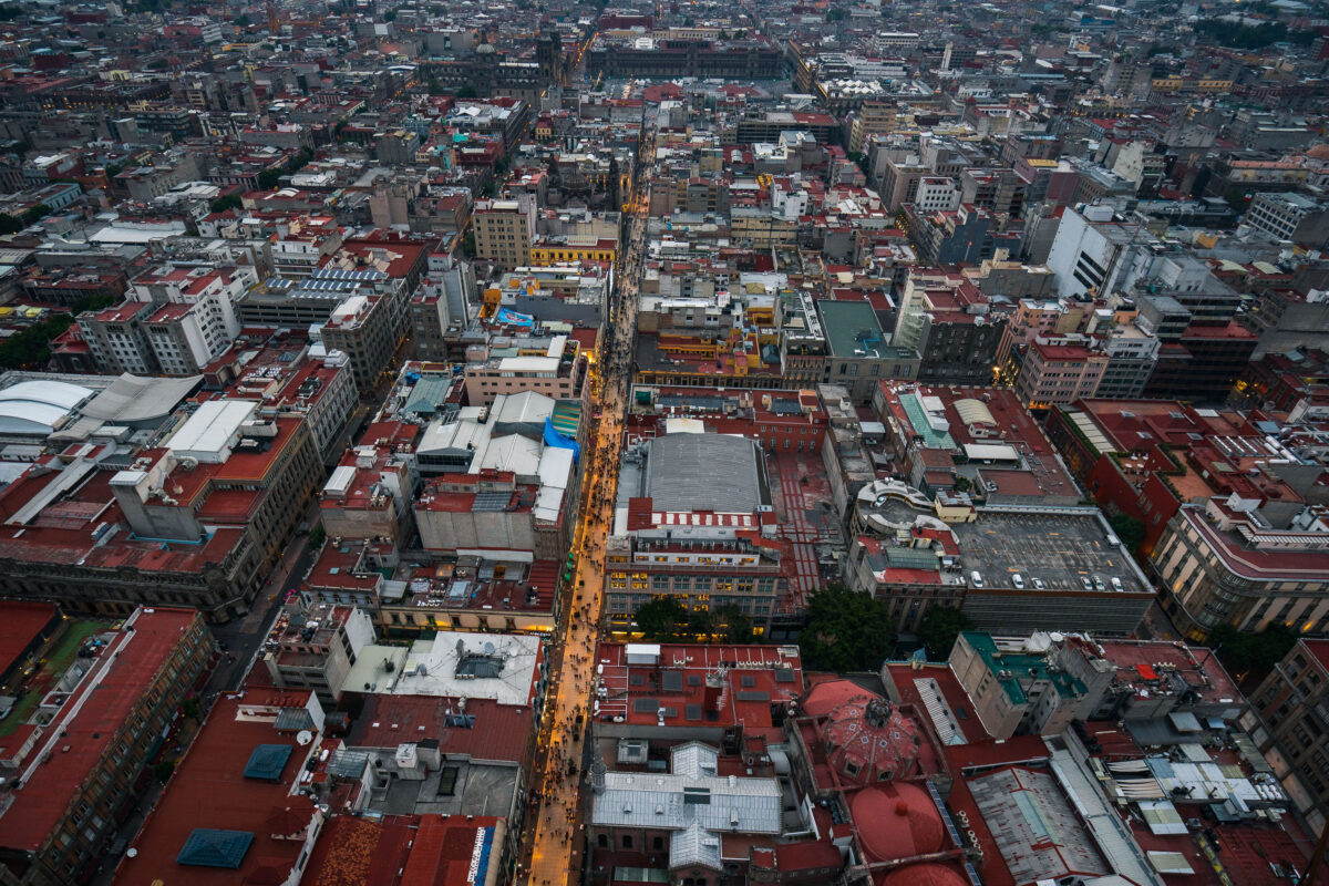 Evening on Calle Madero, Mexico City’s Centro Histórico