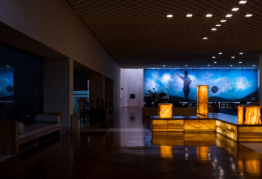 Inside a Mexico City hotel.