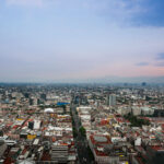 Looking out at the city of Mexico City in Mexico.