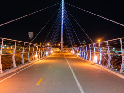 Martin Olav Sabo Bridge at Night, Minneapolis