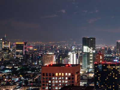 Mexico City skyline at night