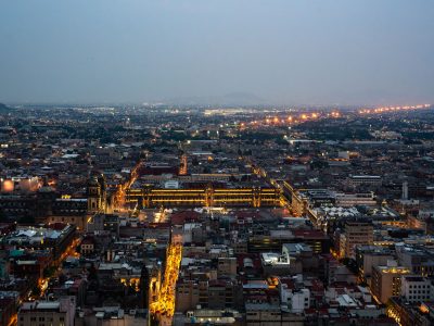 Zócalo and Historic Center Skyline, Mexico City