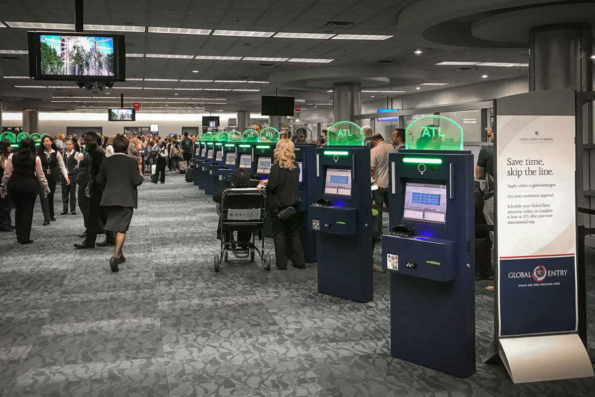 Autoamted Passport Control (APC) at the Atlanta International Airport (ATL).