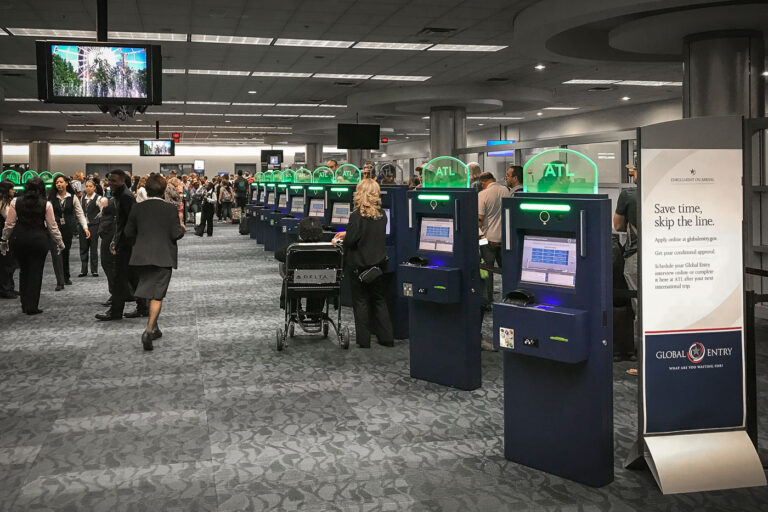 Automated Passport Control, Atlanta Airport 2 Autoamted Passport Control (APC) at the Atlanta International Airport (ATL).