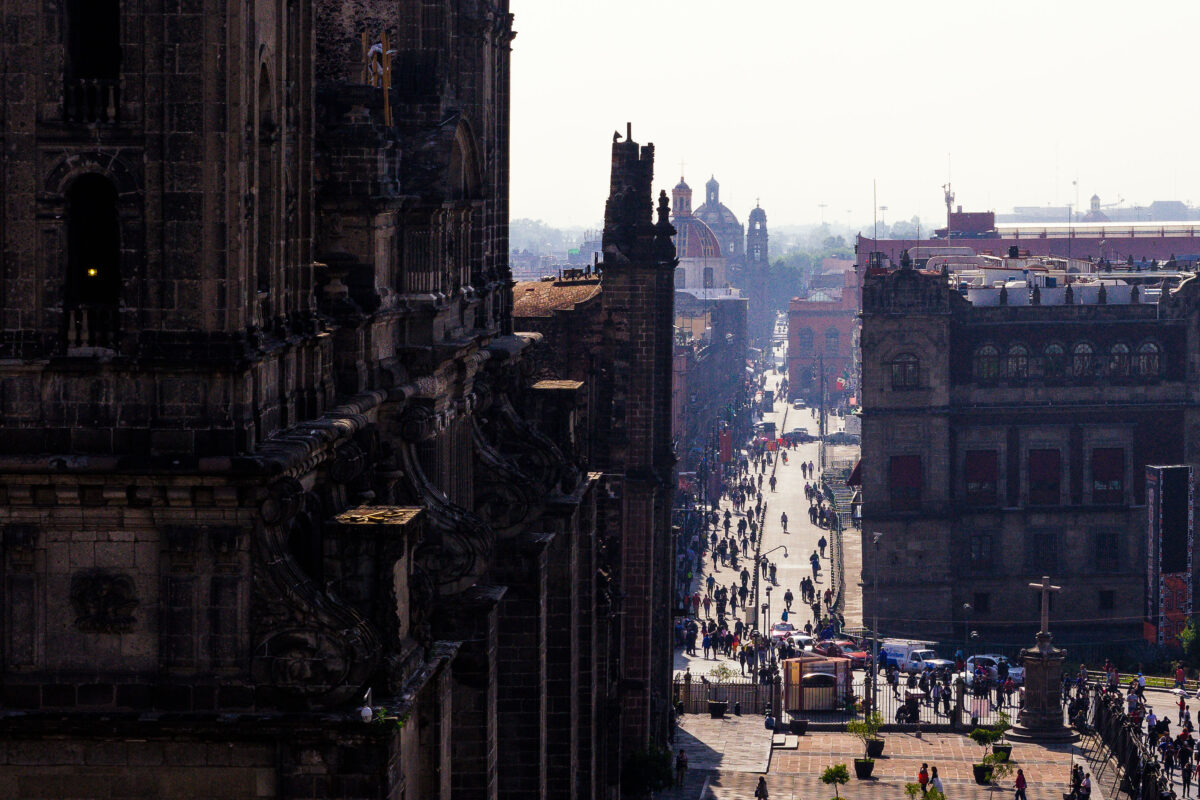 Mexico City: Historic Center Avenue from Metropolitan Cathedral