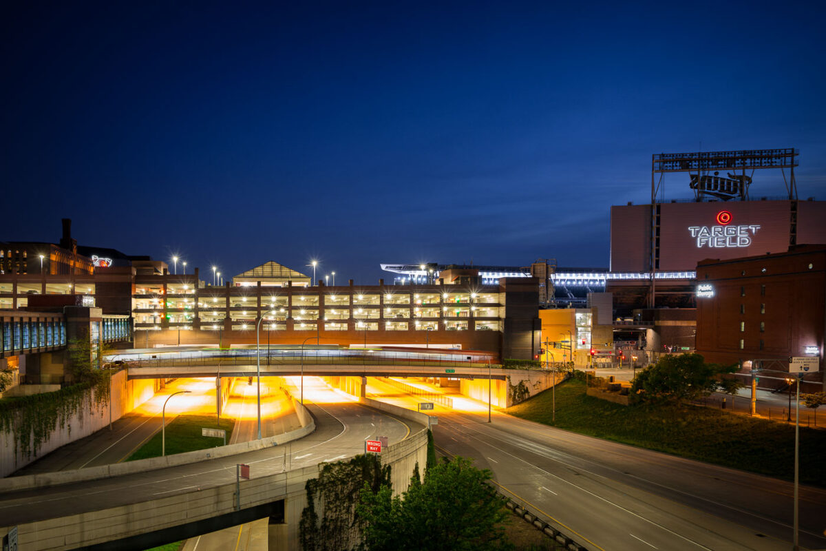 Target Field and Interstate 394 in Minneapolis