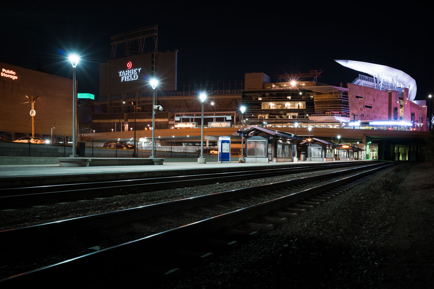 Target Field Northttar Train Station in Minneapolis