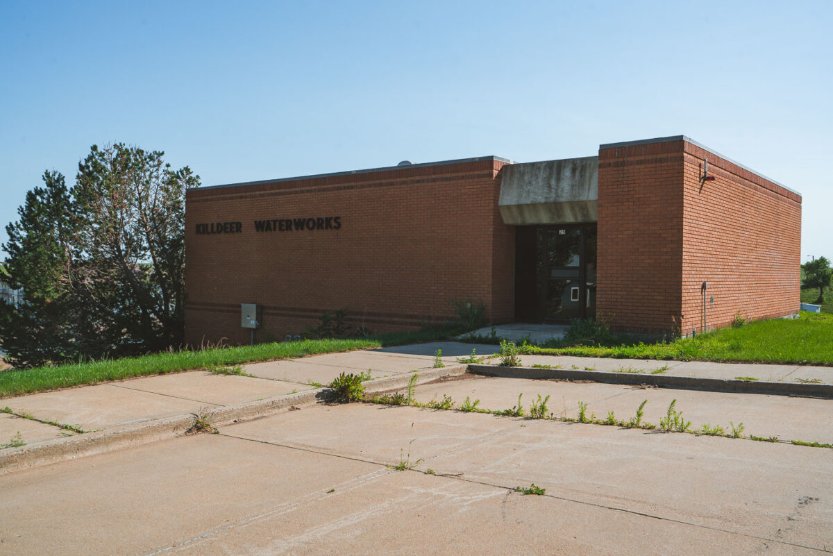 Killdeer Waterworks building in North Dakota.