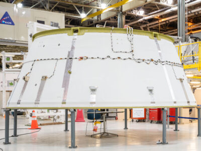 Orion EM-1 Spacecraft Adapter Cone Assembly, Michoud Facility
