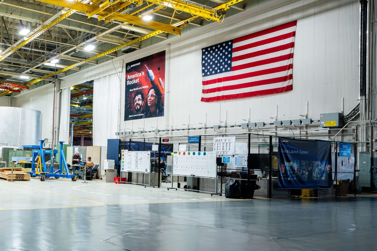 Boeing Space Launch System Operations Center at NASA's Michoud Assembly Facility in New Orleans.