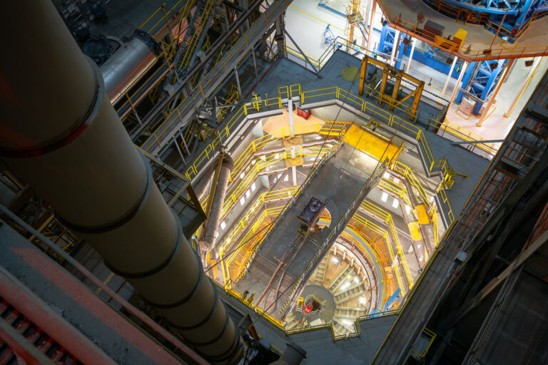 NASA Michoud Assembly Facility SLS Fuel Tank Cleaning Cell 4 From the top of NASAs cleaning cell at Michoud