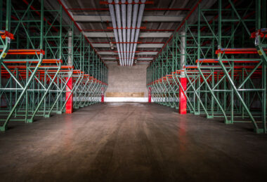 Inside the now demolished Hopkins Cold Storage facility in Hopkins, Minnesota.