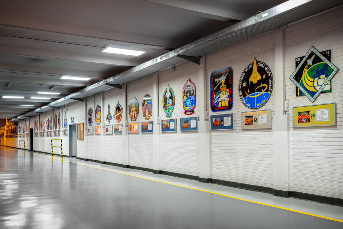 Mission Patch Hallway at NASA Michoud Assembly Facility