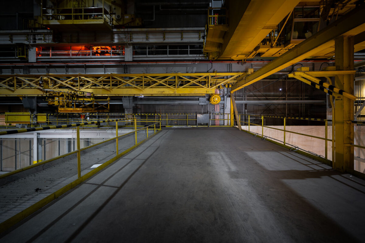 Inside the Vertical Assembly Center at NASA’s Michoud Assembly Facility.