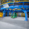 A welding tool inside NASA’s Michoud Assembly Facility where the Space Launch System(SLS) is being built.

 https://www.nasa.gov/exploration/systems/sls/