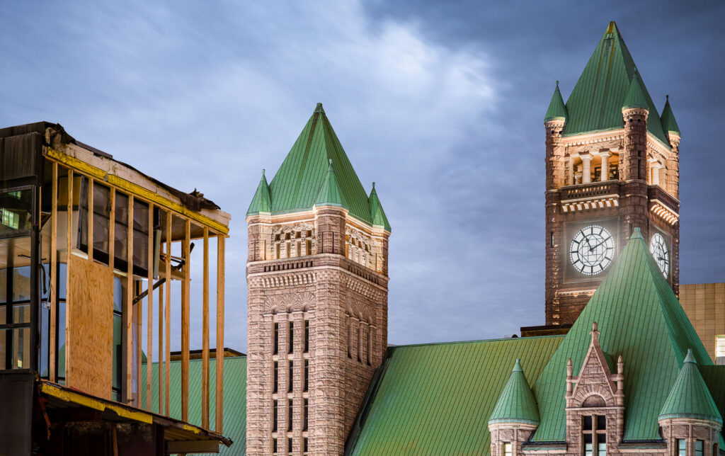 Some say the Minneapolis City Hall Clock Tower is the largest in the world... There is some conflicting information. But what is known is it is in fact the largest four facing chiming clock in the world.