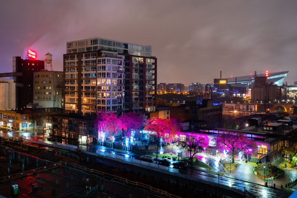 Minneapolis: US Bank Stadium and Northeast Nightscape