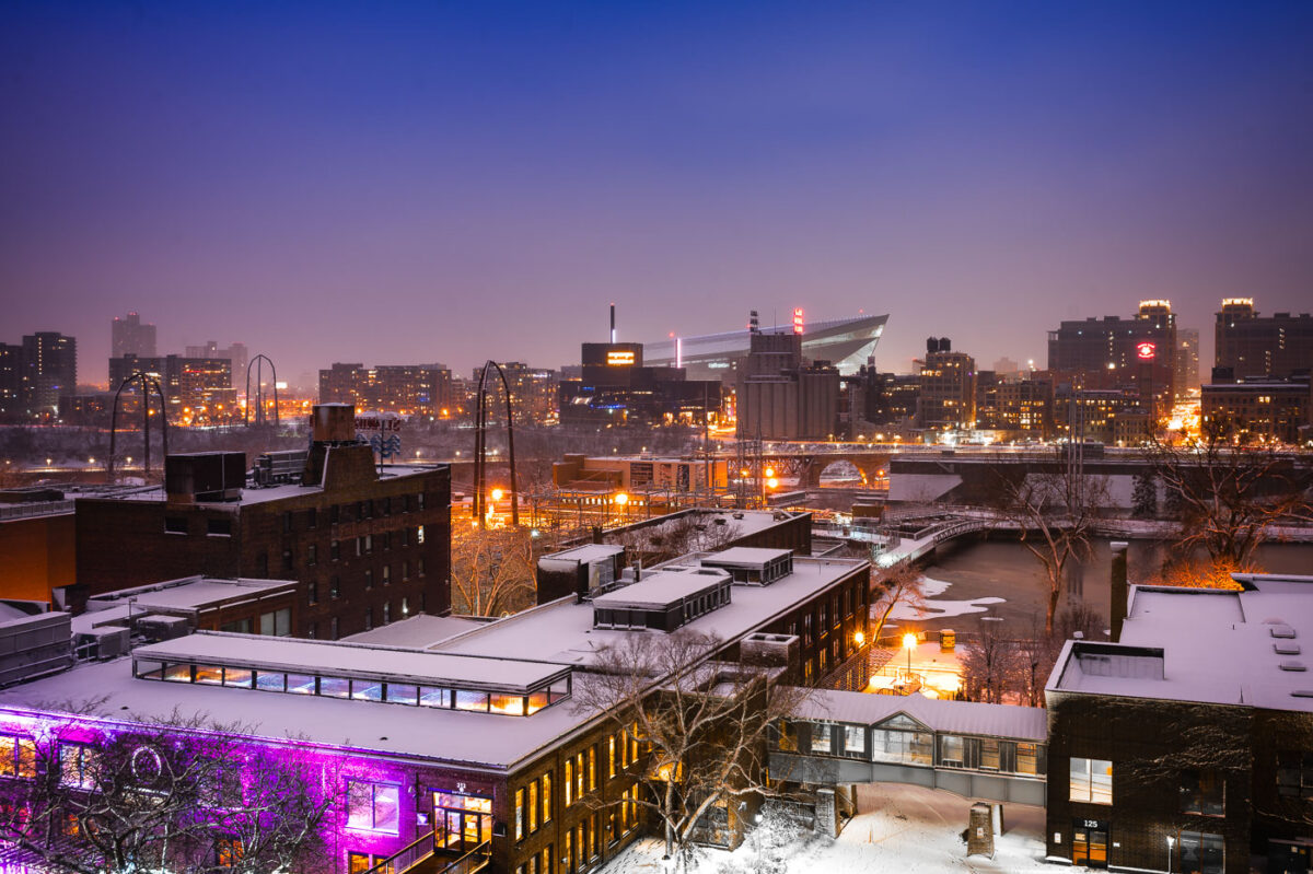 Downtown Minneapolis from St. Anthony Main