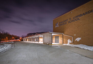 Lombardi Middle School in Green Bay, WI. The school on the city's far west side is named after legendary Green Bay Packers coach Vince Lombardi.