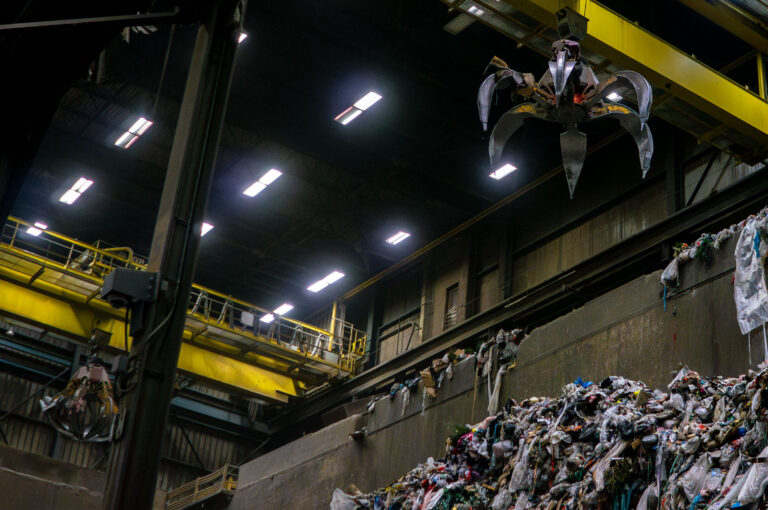 Crane on the HERC Waste Processing Floor, Minneapolis 1