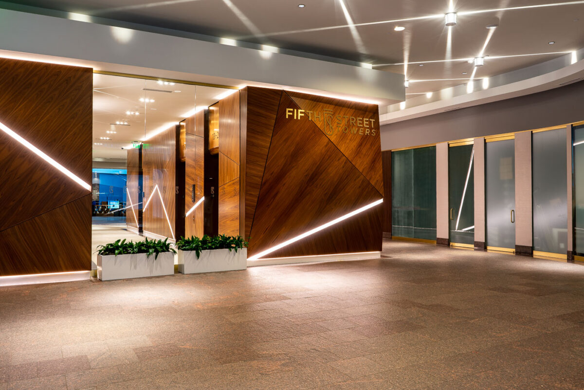 Fifth Street Towers in Downtown Minneapolis. On the skyway level.