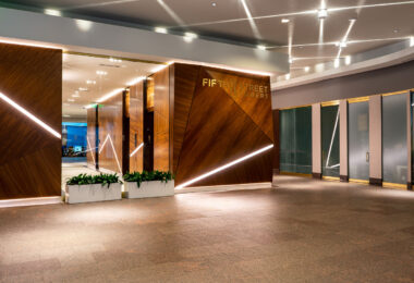 Fifth Street Towers in Downtown Minneapolis. On the skyway level.