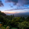 Sunset from the Arenal Observatory Lodge in Costa Rica.