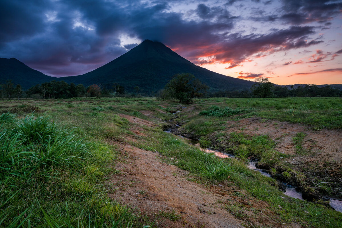 Arenal Volcano Sunset Costa Rica