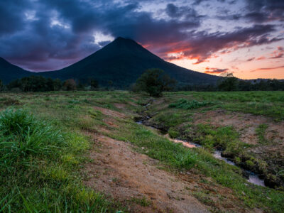 Arenal Volcano Sunset Costa Rica
