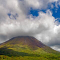 Clouds covering the top of Arenal Volcano in Costa Rica