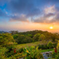 Monteverde Costa Rica Sunset from Hidden Canopy treehouses.