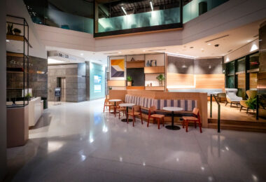 Newly renovated lobby of the AT&T Tower at 901 Marquette Aveniue Minneapolis, MN