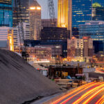 Construction in Minneapolis 3 Interstate 35W coming into downtown Minneapolis.