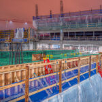New parking ramps being constructed at the Minneapolis−Saint Paul International Airport.
