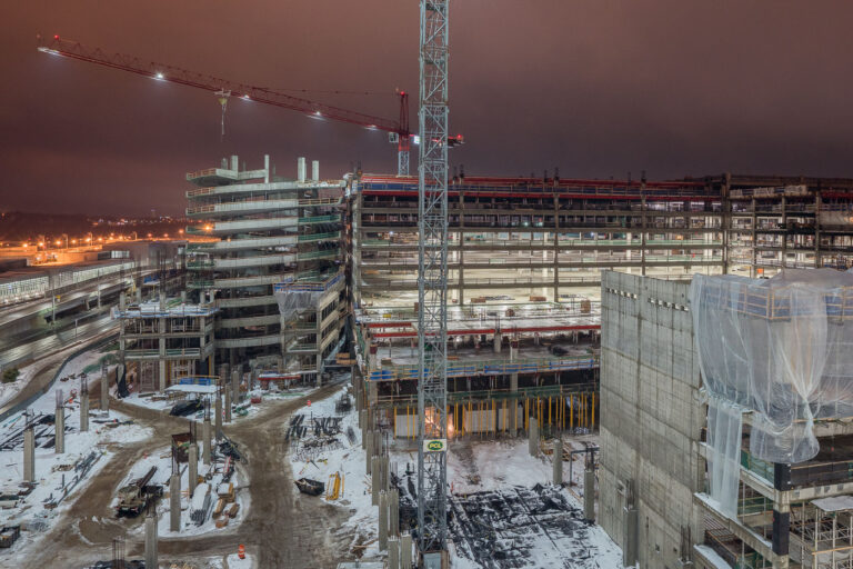 MSP Airport Parking Garage Construction 3 A parking garage under construction at the Minneapolis-St. Paul airport.