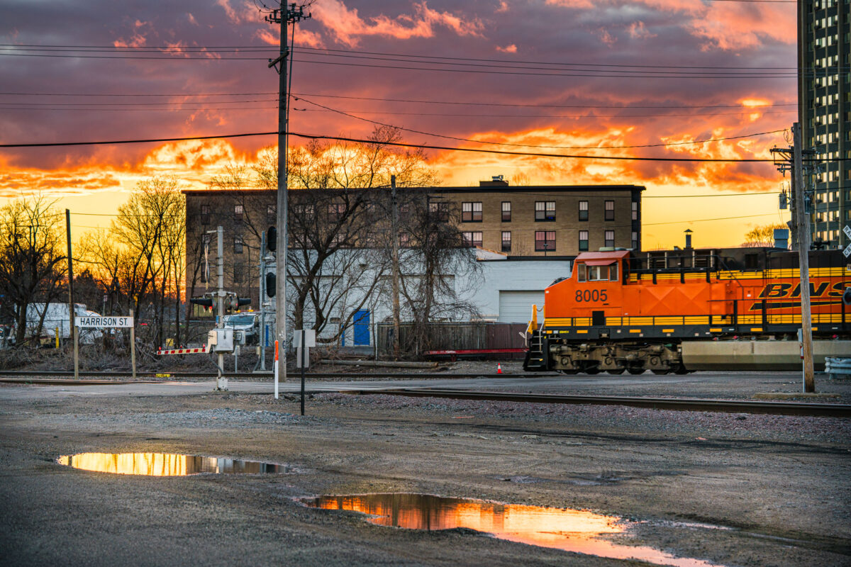 BNSF at Harrison Street Crossing