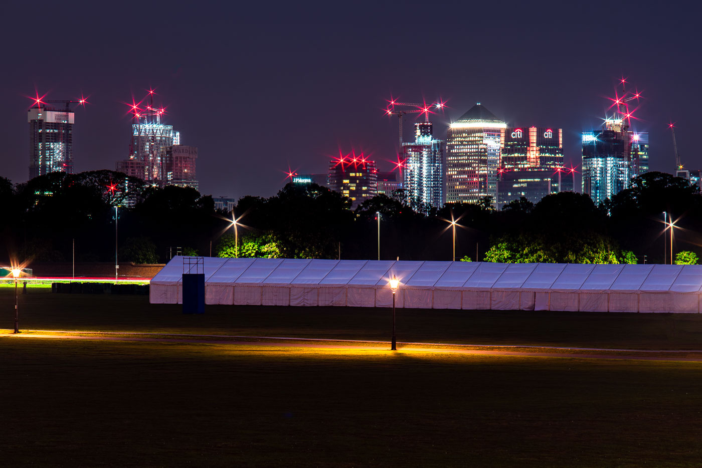 Canary Wharf from Greenwich Park